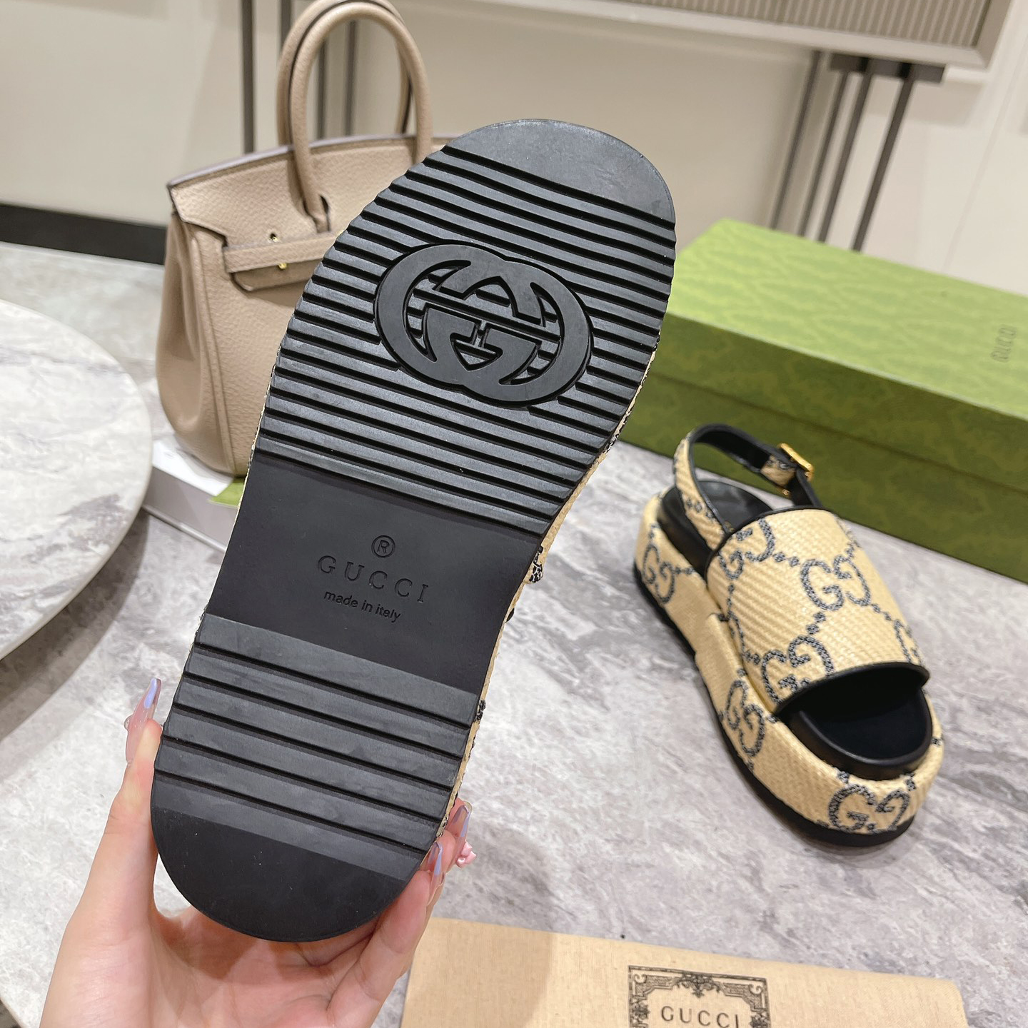 Gucci GG Platform Sandal - PerfectKickZ