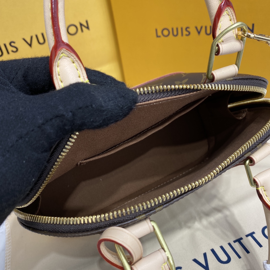 Louis Vuitton Alma BB Monogram Canvas Handbag (23.5-17.5-11.5cm)     M53152 - PerfectKickZ