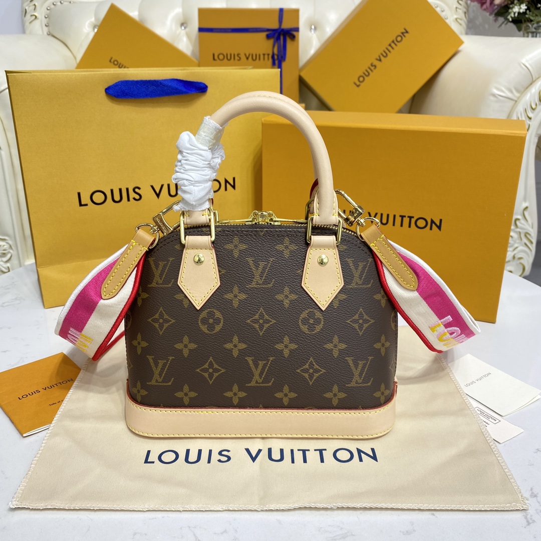 Louis Vuitton Alma BB Monogram Canvas Handbag (23.5-17.5-11.5cm)     M53152 - PerfectKickZ