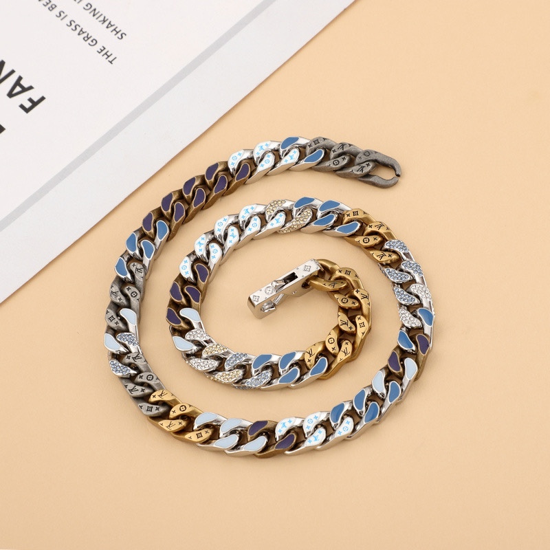 Louis Vuitton LV Chain Links Necklace MP2773  50cm    - PerfectKickZ