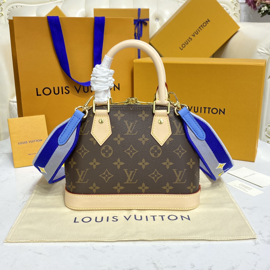 Louis Vuitton Alma BB Monogram Canvas Handbag (23.5-17.5-11.5cm)     M53152 - PerfectKickZ