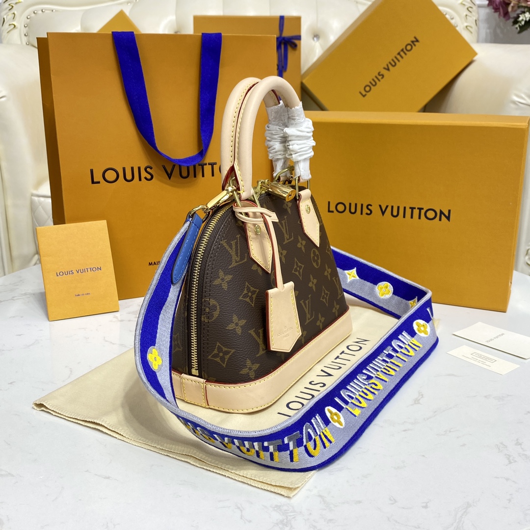 Louis Vuitton Alma BB Monogram Canvas Handbag (23.5-17.5-11.5cm)     M53152 - PerfectKickZ