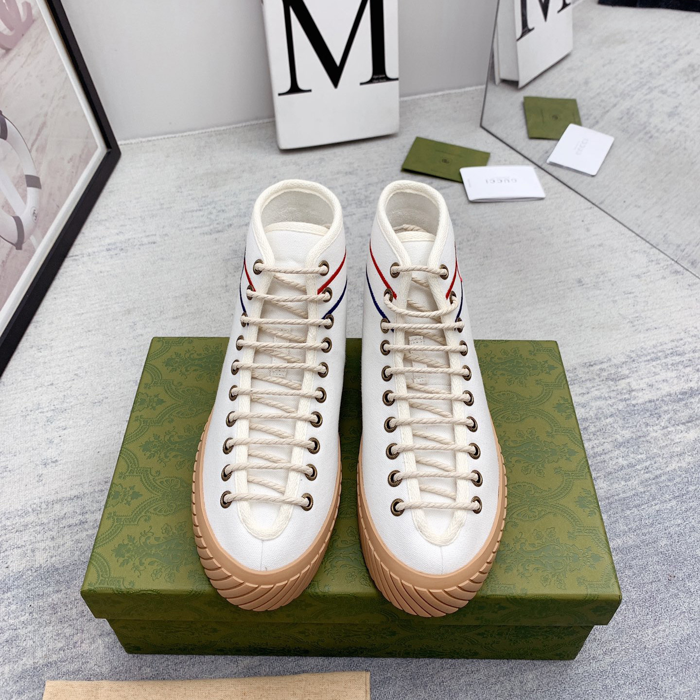 Gucci Interlocking G High-Top Sneaker - PerfectKickZ