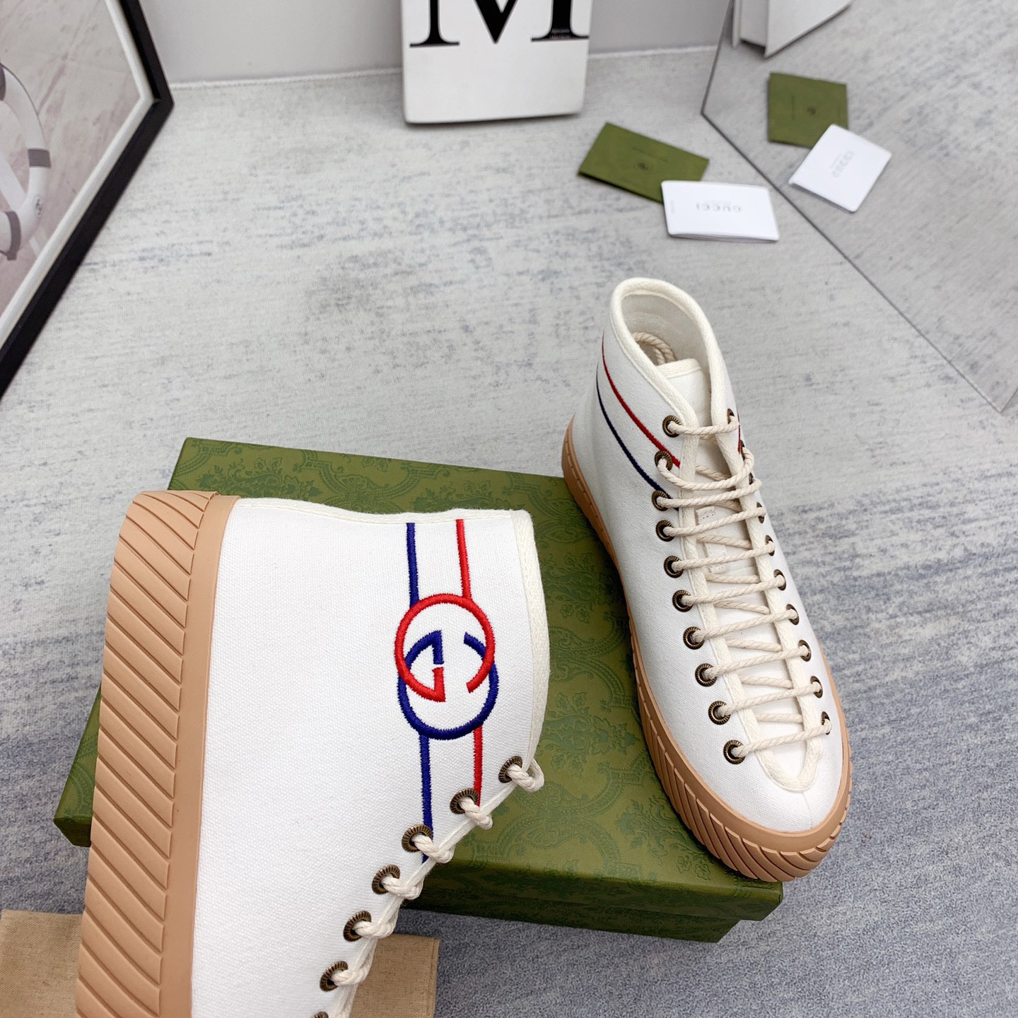 Gucci Interlocking G High-Top Sneaker - PerfectKickZ
