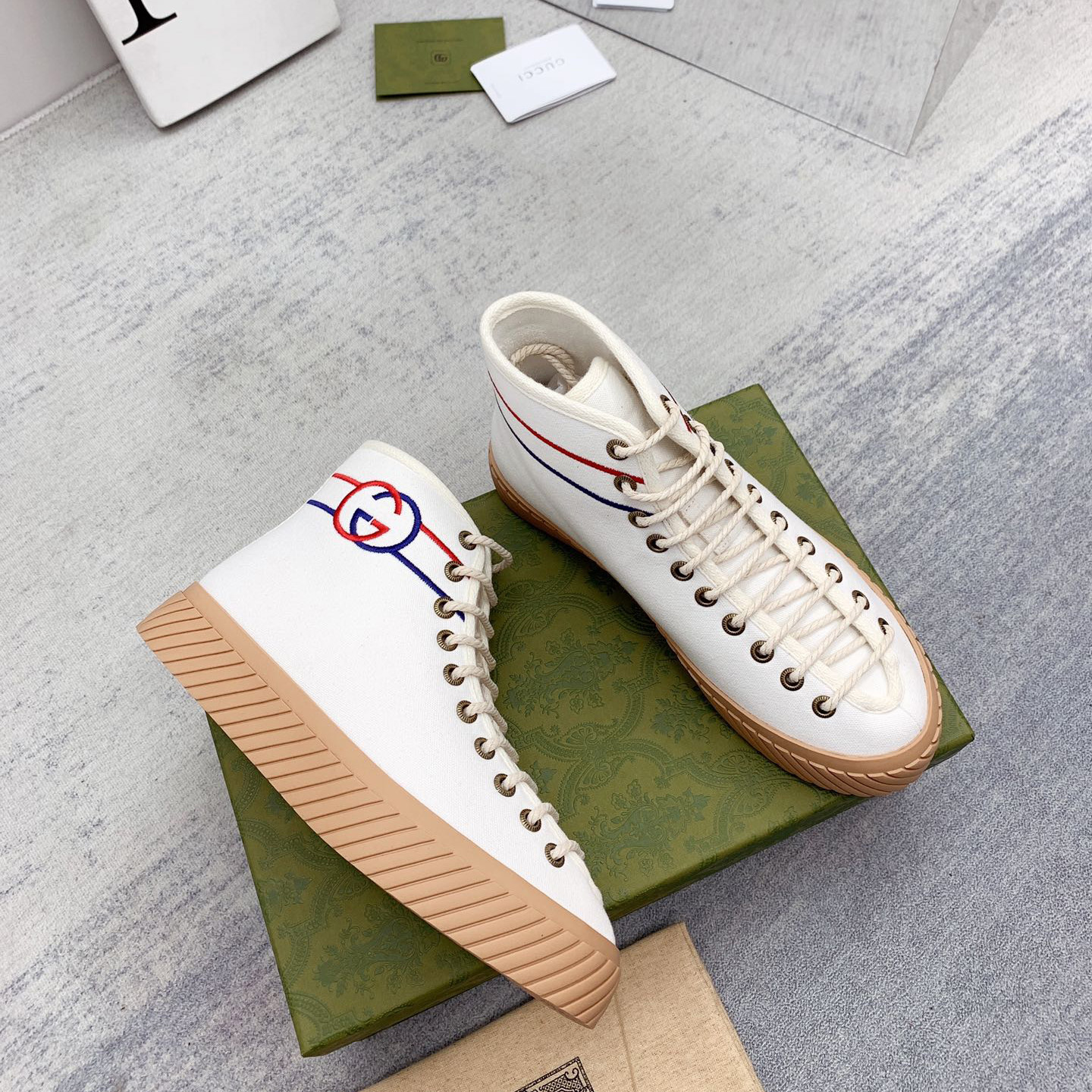 Gucci Interlocking G High-Top Sneaker - PerfectKickZ
