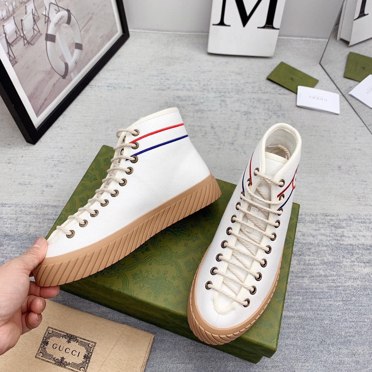 Gucci Interlocking G High-Top Sneaker - PerfectKickZ
