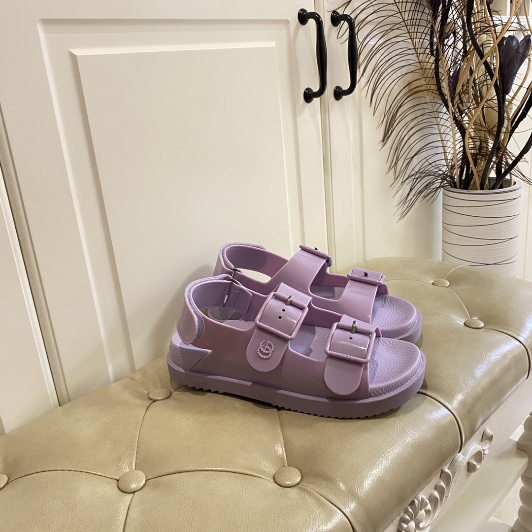 Gucci Women's Sandal With Mini Double G - PerfectKickZ