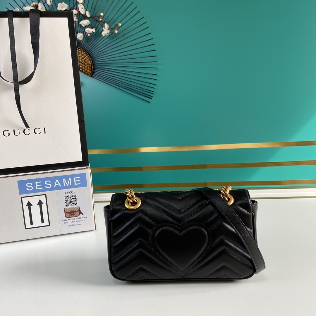 Gucci GG Marmont Matelassé Mini Bag 23-14-6CM - PerfectKickZ