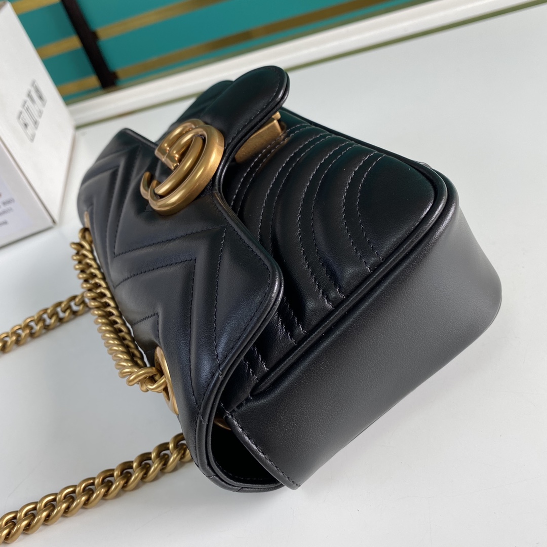 Gucci GG Marmont Matelassé Mini Bag 23-14-6CM - PerfectKickZ