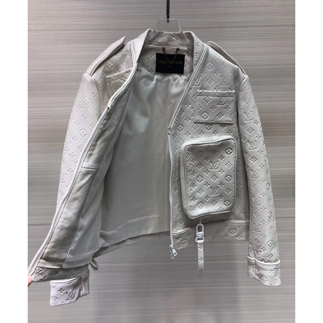 Louis Vuitton Monogram Embossed Utility Jacket - PerfectKickZ