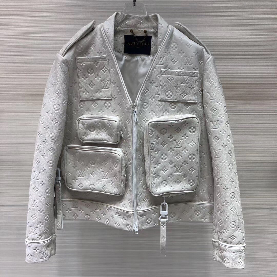 Louis Vuitton Monogram Embossed Utility Jacket - PerfectKickZ