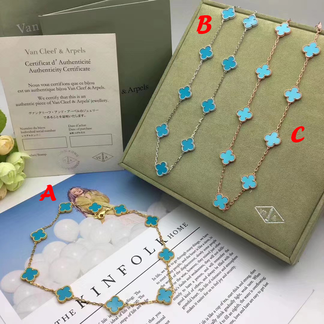 Van Cleef & Arpels Vintage Alhambra Necklace 10 Motifs - PerfectKickZ