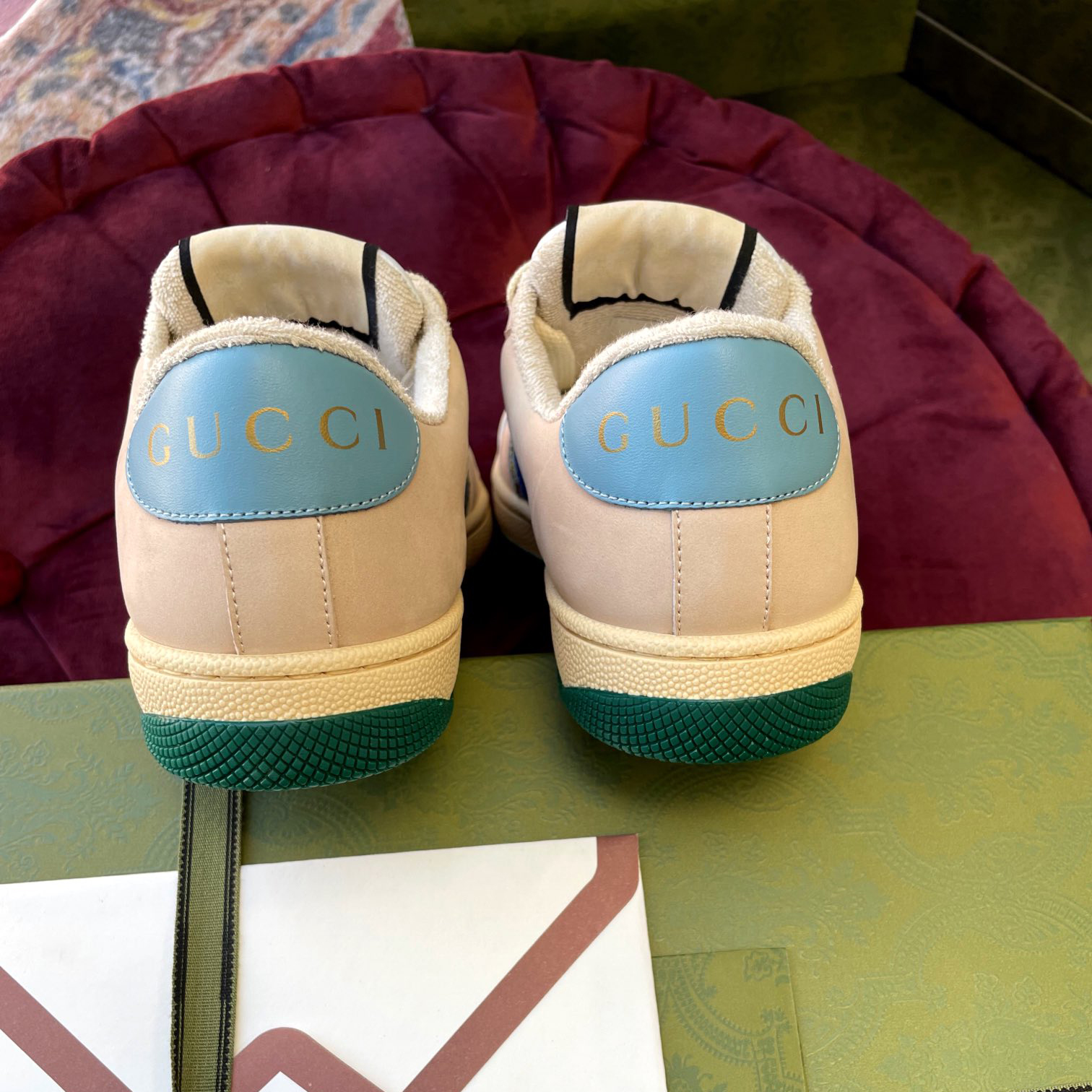 Gucci Women's Screener Sneaker With Crystals - 