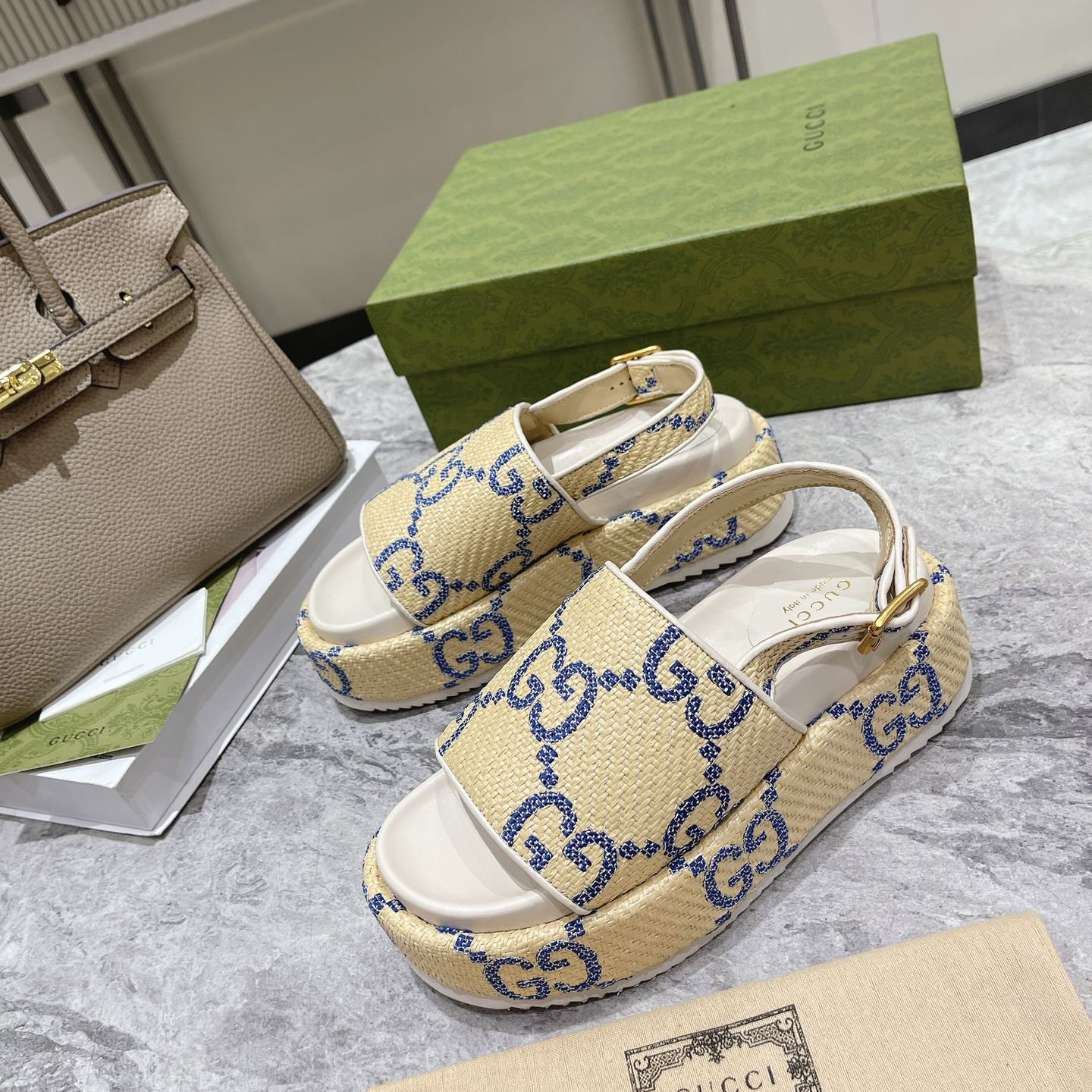 Gucci GG Platform Sandal - PerfectKickZ