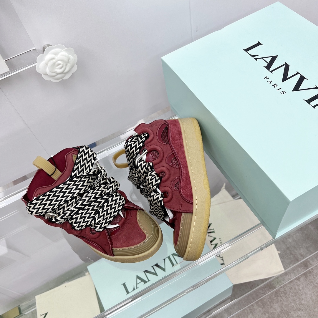 Lanvin Leather Curb Sneaker - PerfectKickZ