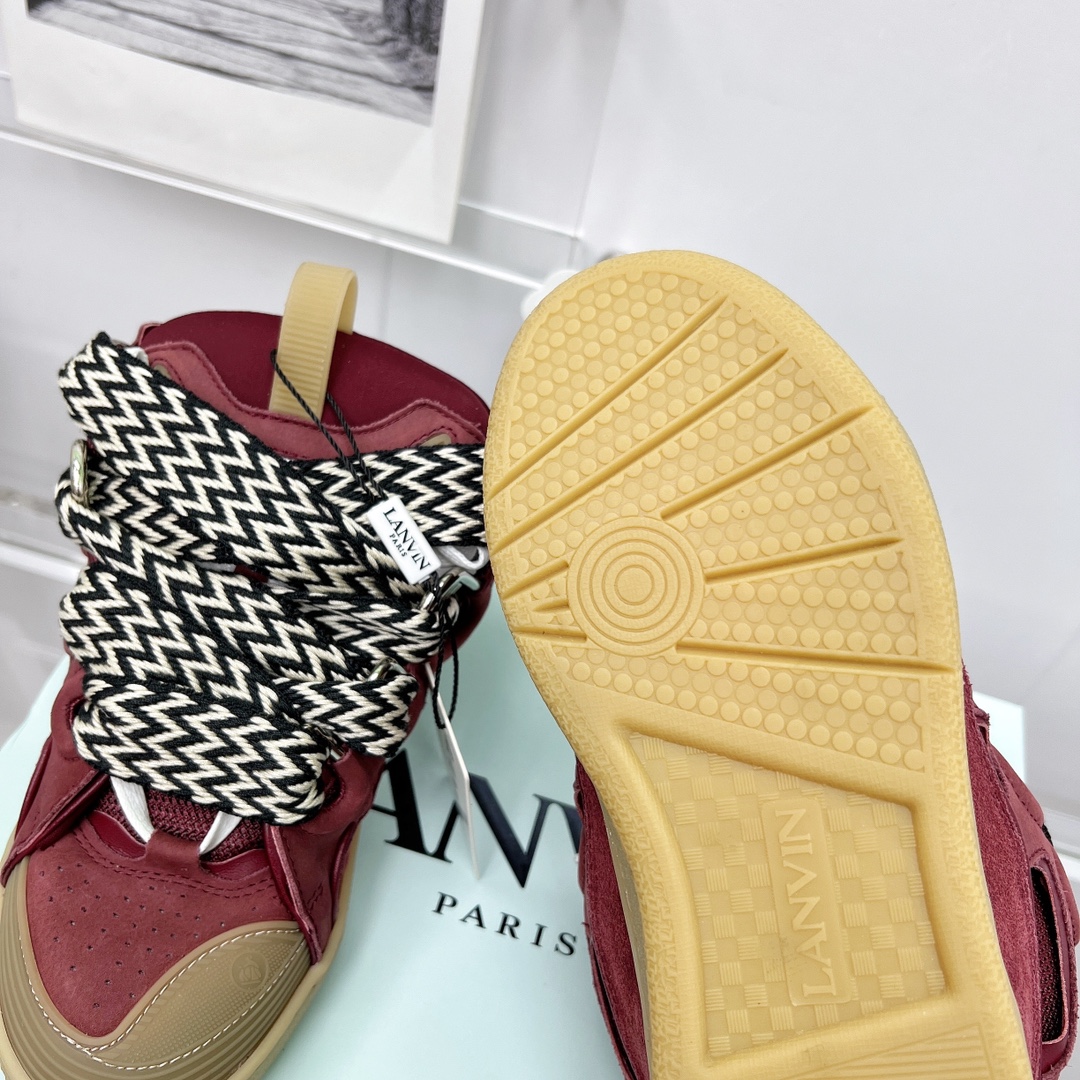 Lanvin Leather Curb Sneaker - PerfectKickZ