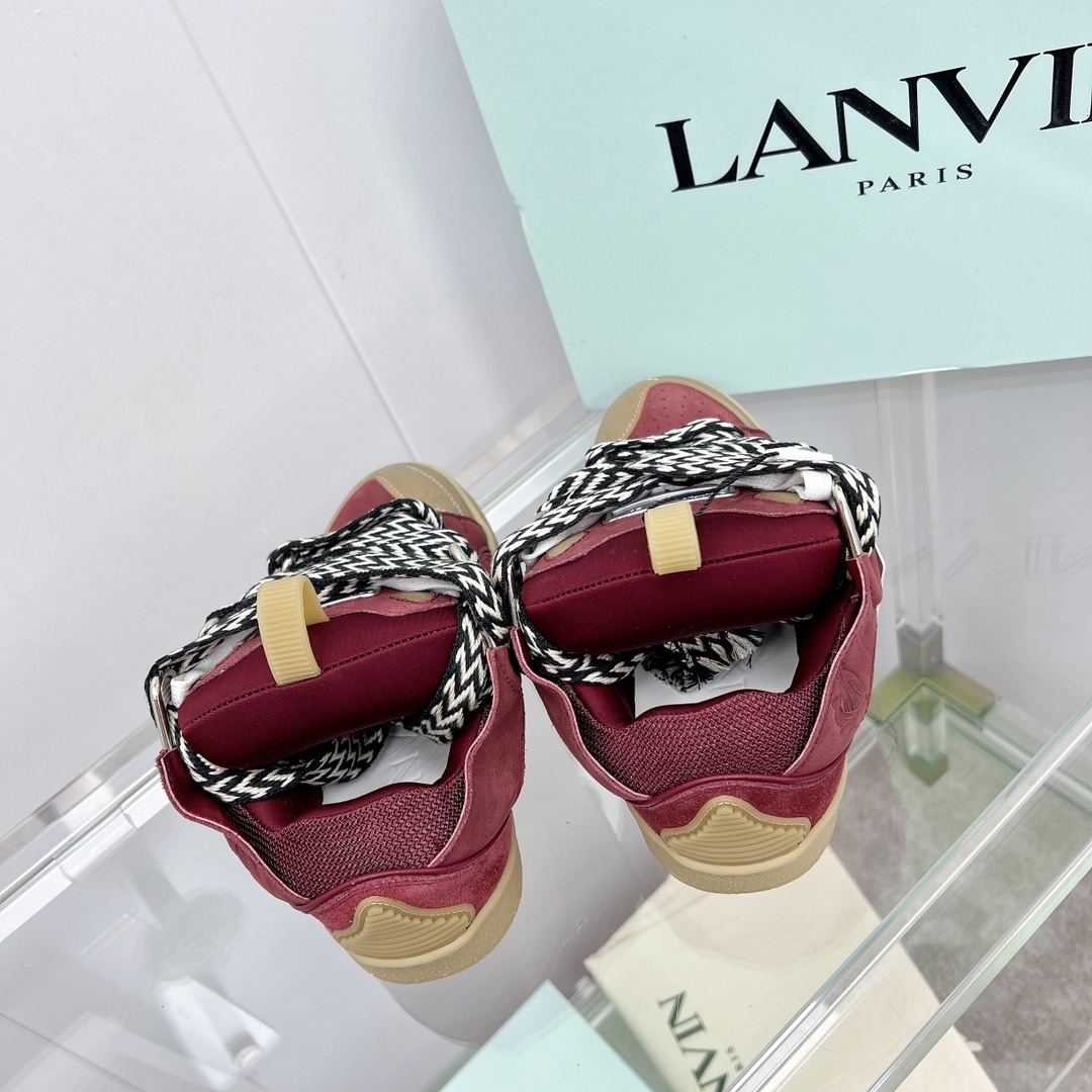 Lanvin Leather Curb Sneaker - PerfectKickZ