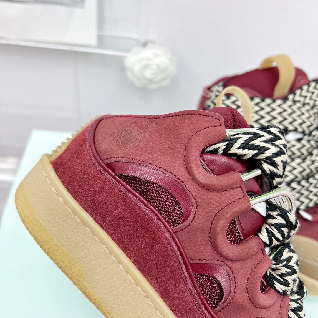 Lanvin Leather Curb Sneaker - PerfectKickZ