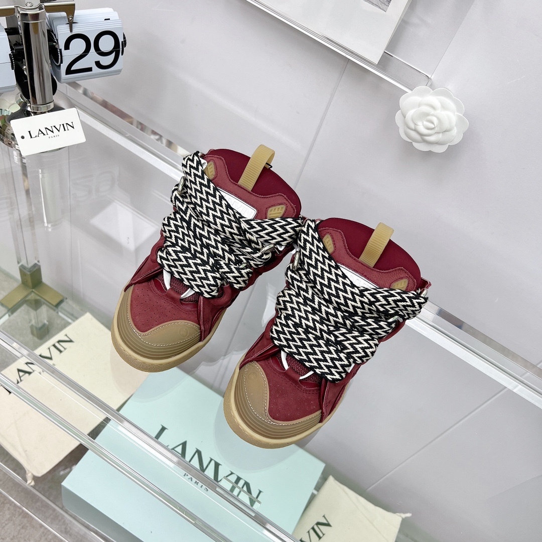 Lanvin Leather Curb Sneaker - PerfectKickZ