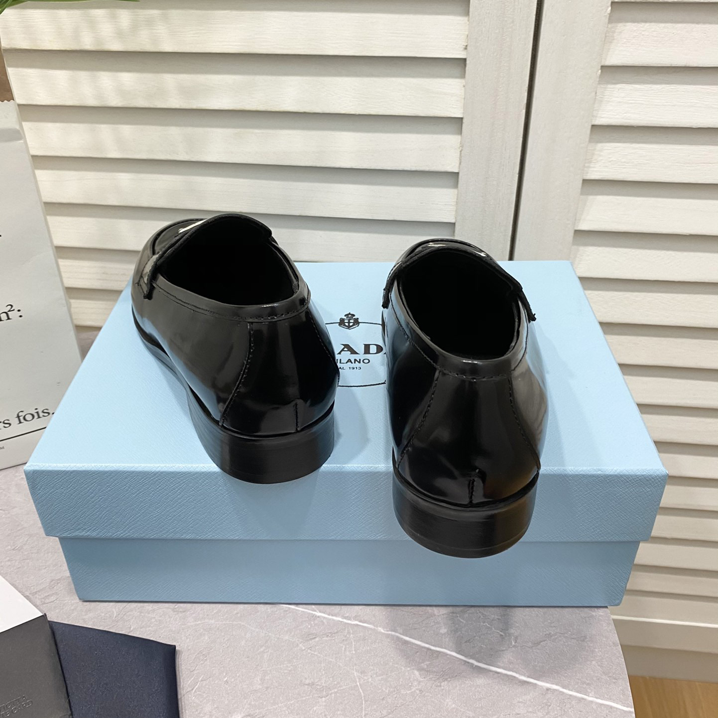 Prada Chocolate Brushed Leather Loafers - PerfectKickZ