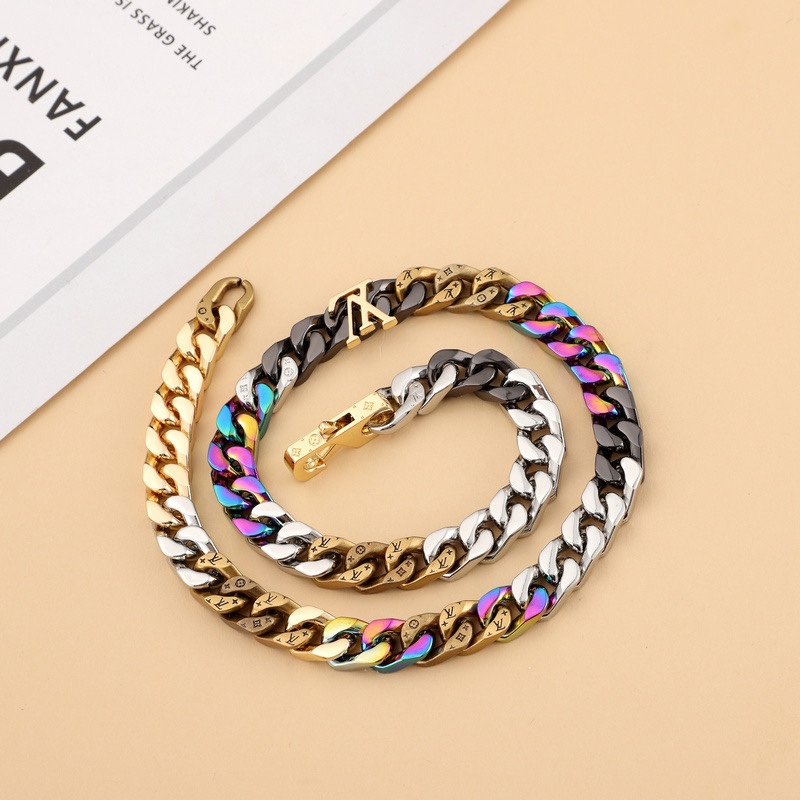 Louis Vuitton LV Chain Links Necklace M69462  50cm    - PerfectKickZ
