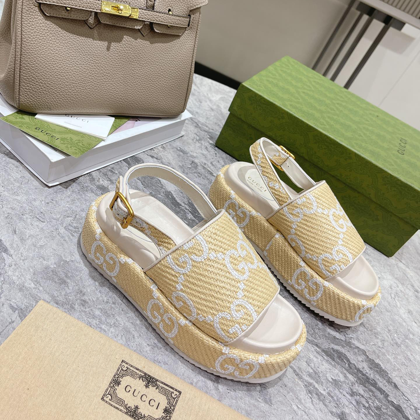 Gucci GG Platform Sandal - PerfectKickZ