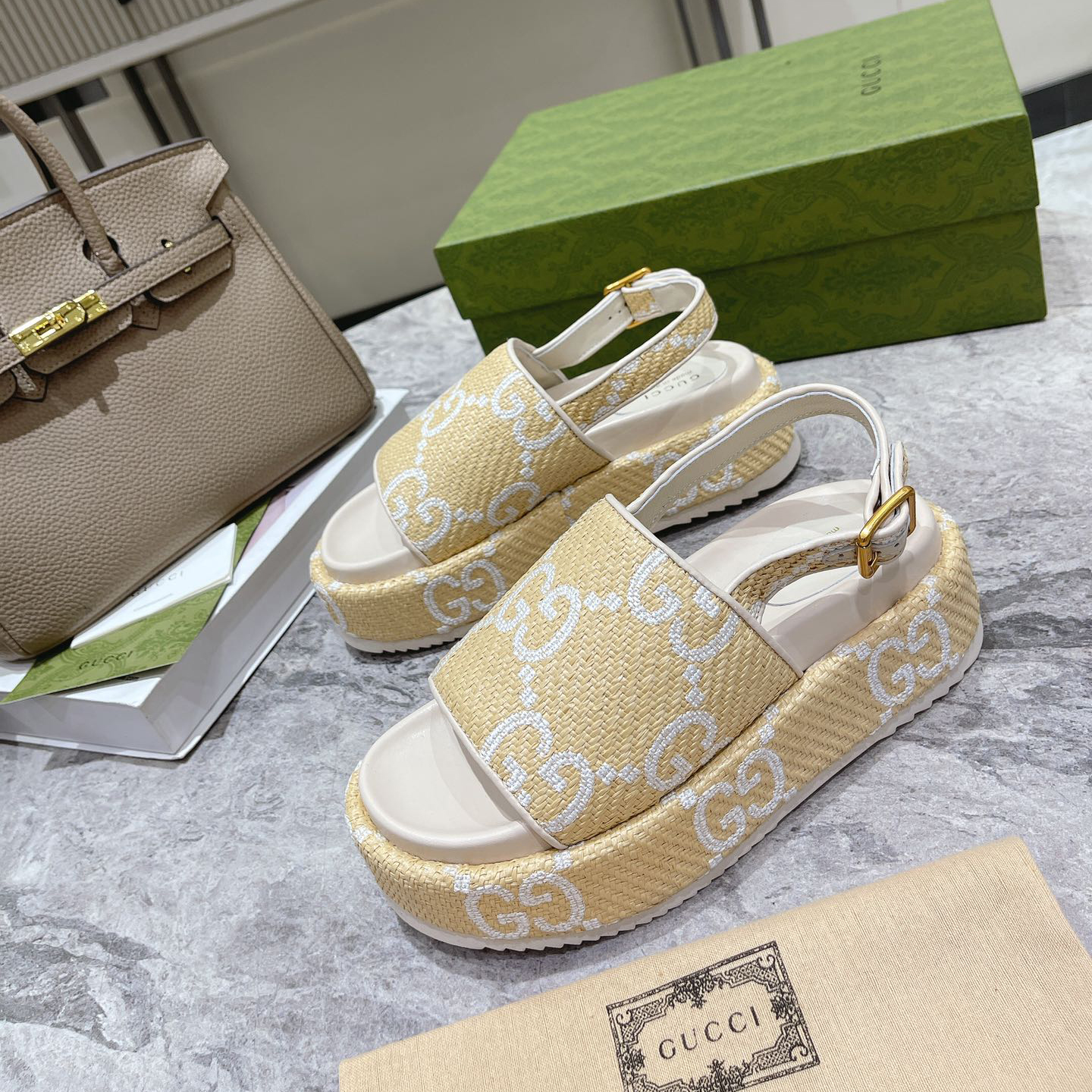 Gucci GG Platform Sandal - PerfectKickZ