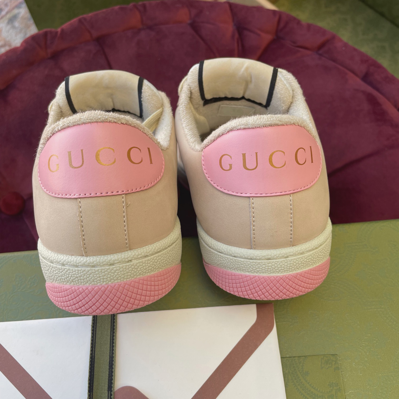 Gucci Women's Screener Sneaker With Crystals - 