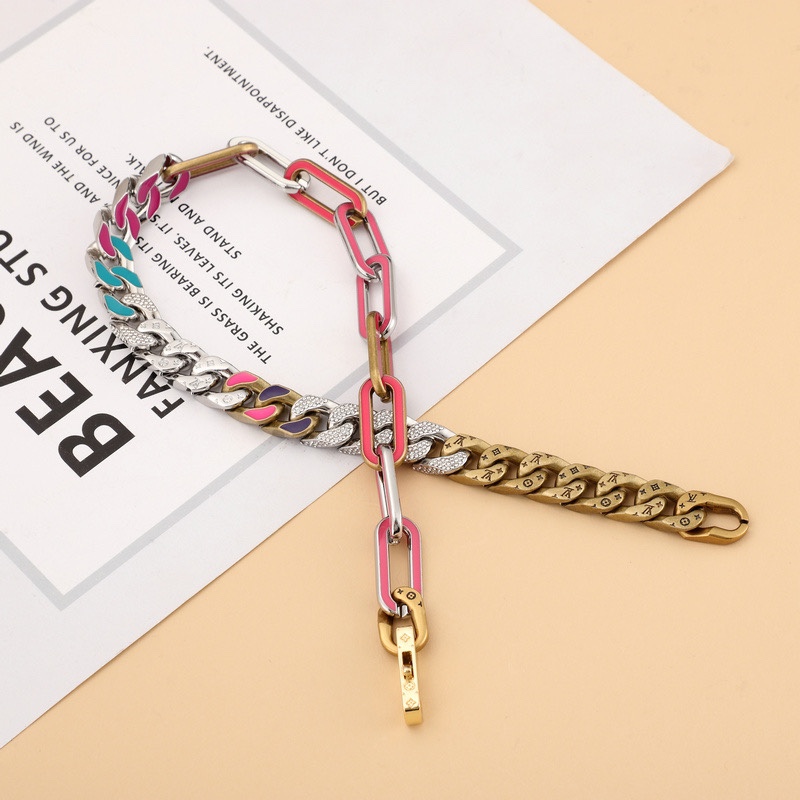 Louis Vuitton LV Mixed Necklace 50cm    - PerfectKickZ