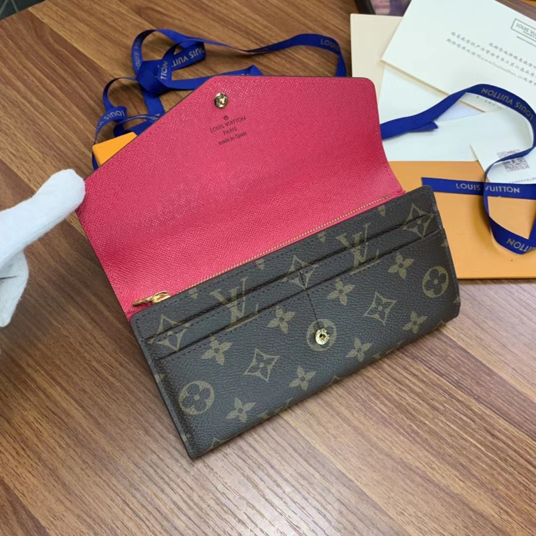 Louis Vuitton Sarah Wallet(19-10.5-2.5cm)     M62234 - PerfectKickZ