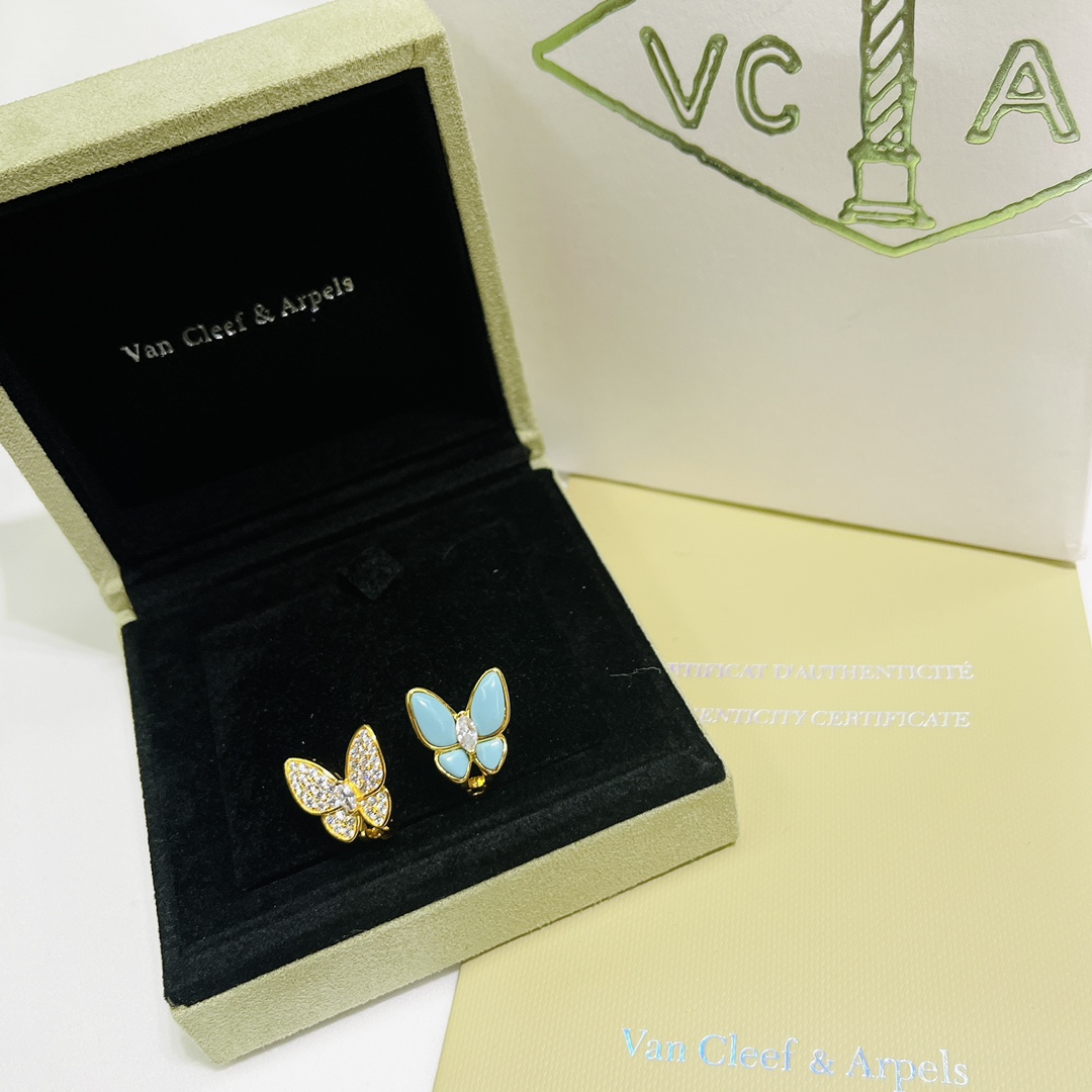 Van Cleef & Arpels Two Butterfly Earrings - PerfectKickZ