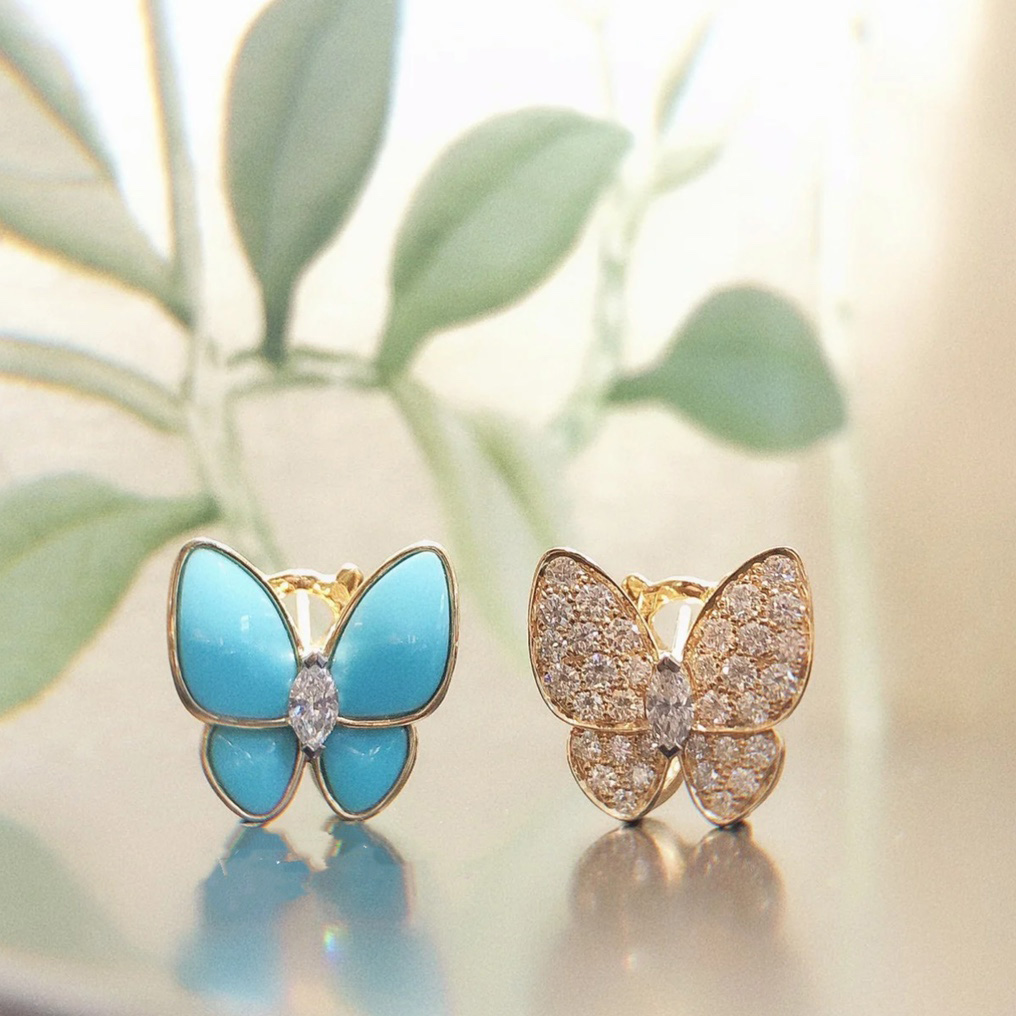 Van Cleef & Arpels Two Butterfly Earrings - PerfectKickZ