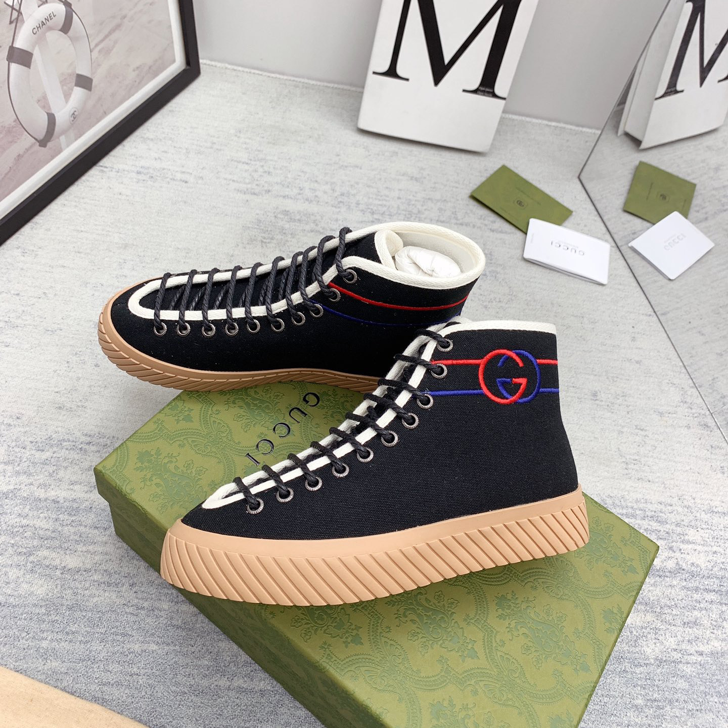 Gucci Interlocking G High-Top Sneaker - PerfectKickZ