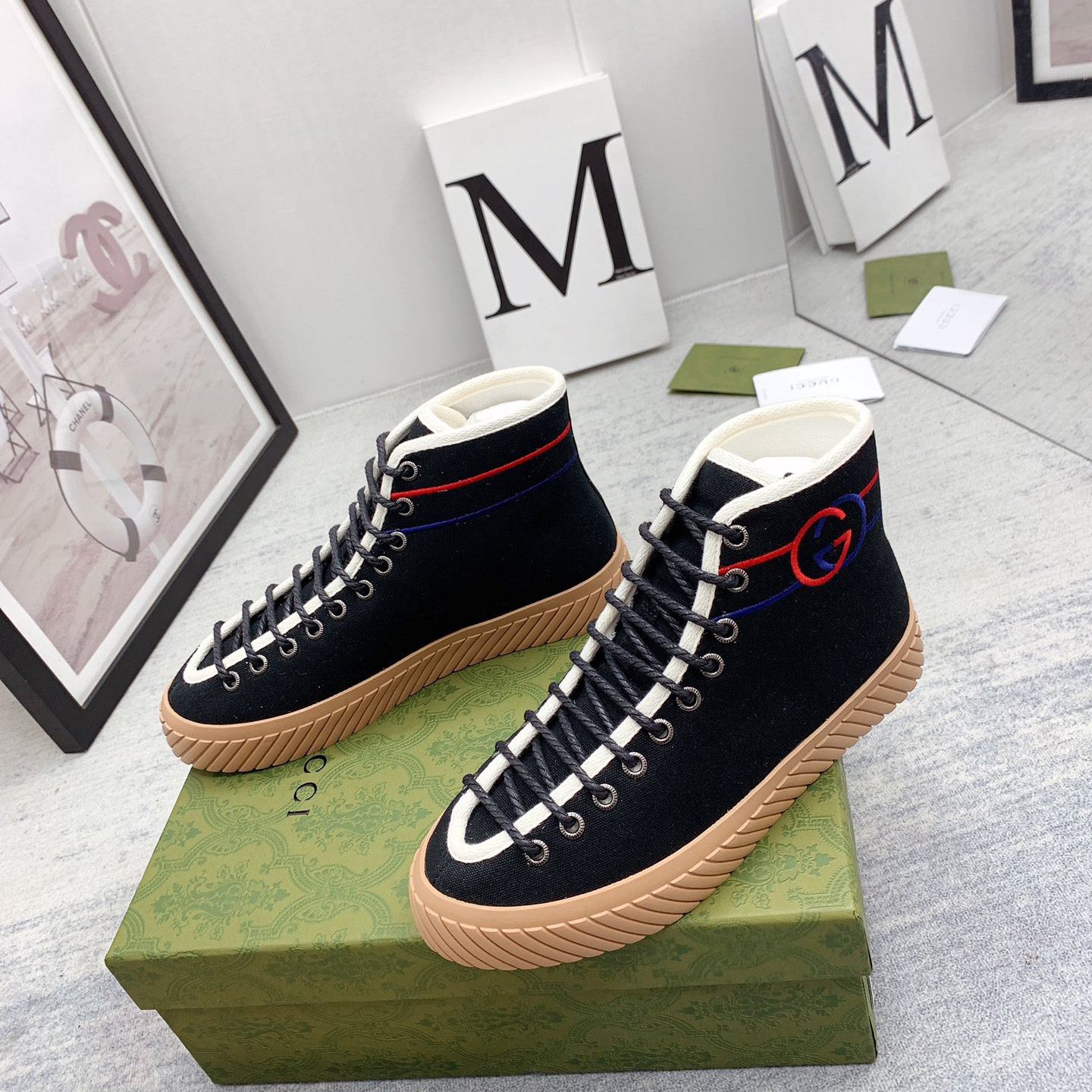 Gucci Interlocking G High-Top Sneaker - PerfectKickZ