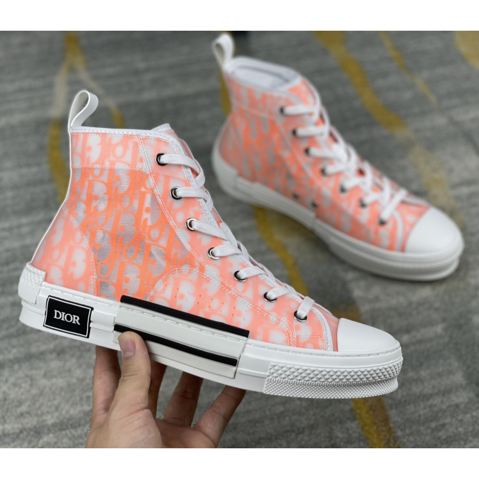 Dior B23 High'Dior Oblique-Orange' Sneakers - PerfectKickZ