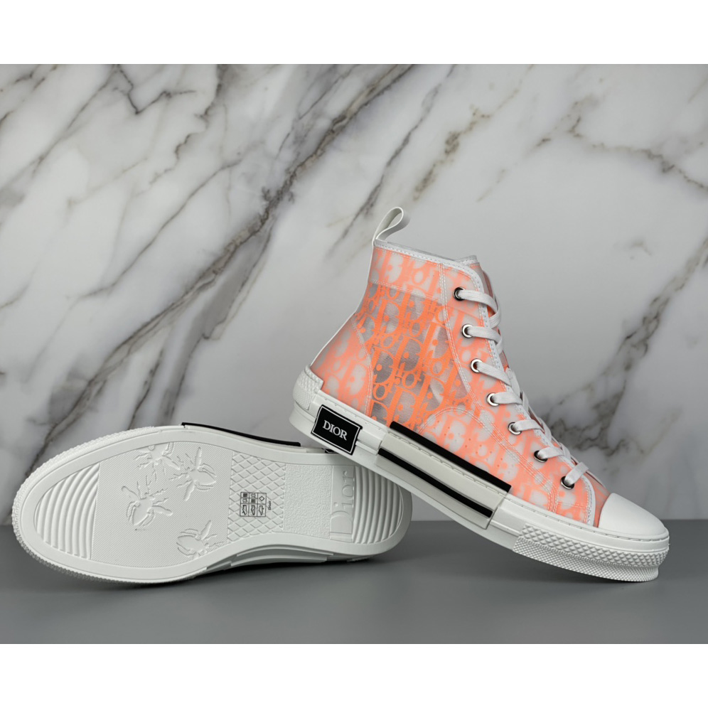 Dior B23 High'Dior Oblique-Orange' Sneakers - PerfectKickZ
