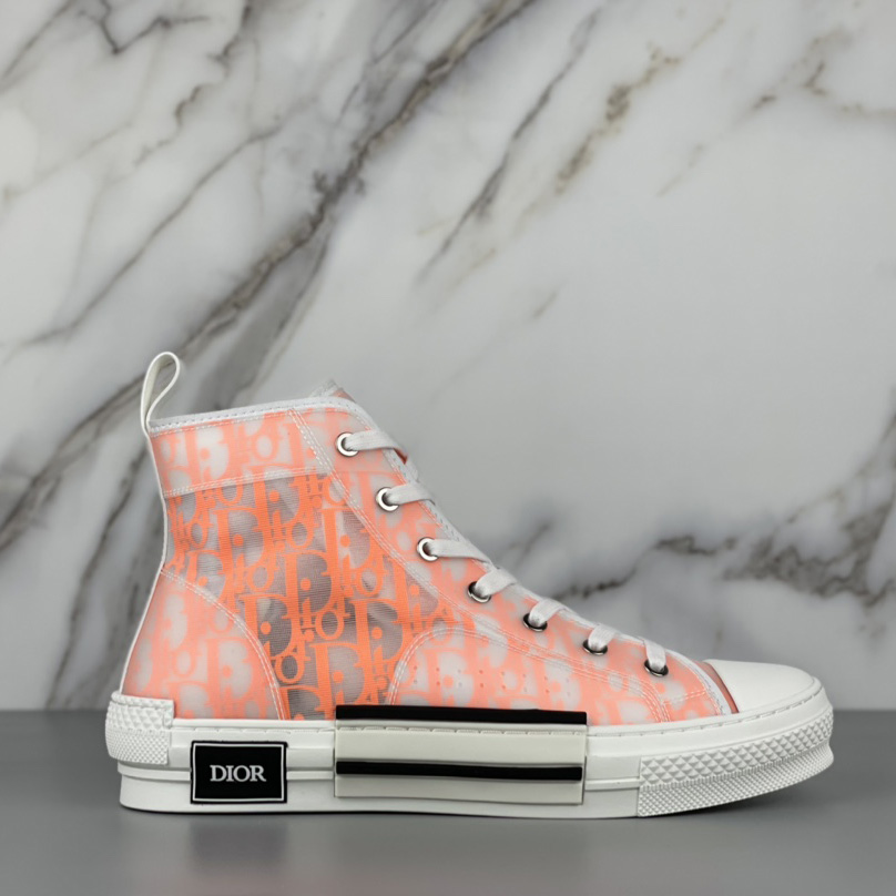 Dior B23 High'Dior Oblique-Orange' Sneakers - PerfectKickZ