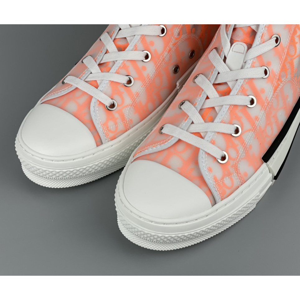 Dior B23 High'Dior Oblique-Orange' Sneakers - PerfectKickZ