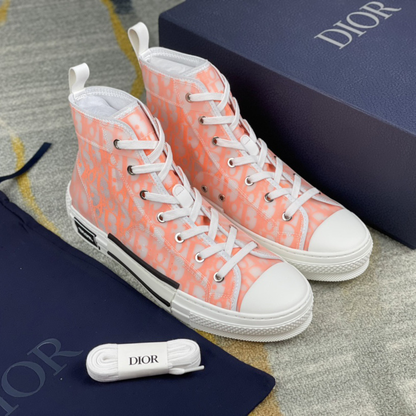 Dior B23 High'Dior Oblique-Orange' Sneakers - PerfectKickZ