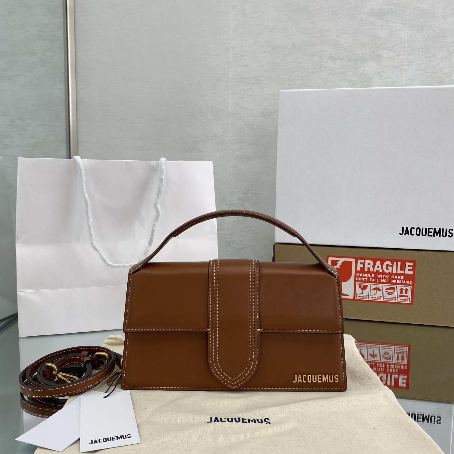 Jacquemus Le Grand Bambino Crossbody Flap Bag(24-13-7CM) - PerfectKickZ