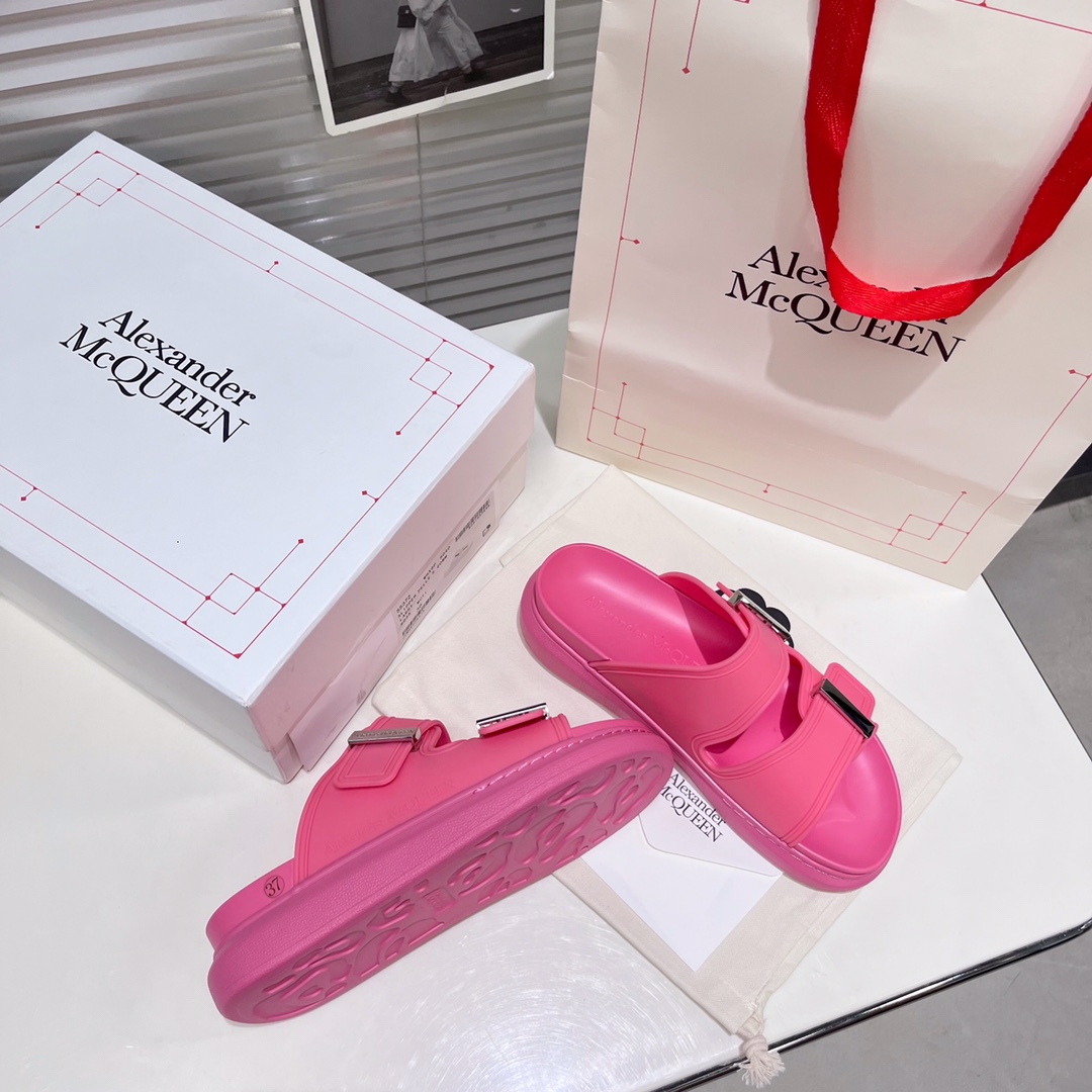 Alexander Mqueen Women's Hybrid Slide In Coral - PerfectKickZ