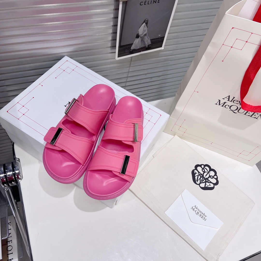 Alexander Mqueen Women's Hybrid Slide In Coral - PerfectKickZ
