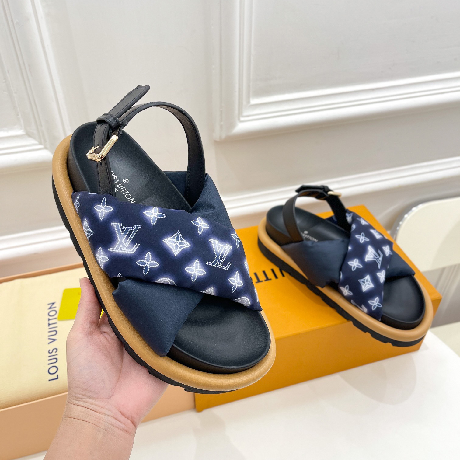 Louis Vuitton Pool Pillow Comfort Flat Bottom Sandal     1A9PP1 - PerfectKickZ