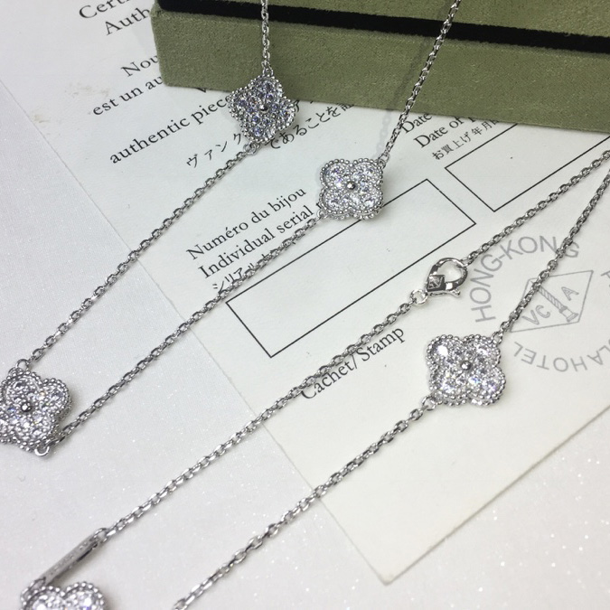 Van Cleef & Arpels Vintage Alhambra Necklace 10 Motifs - PerfectKickZ