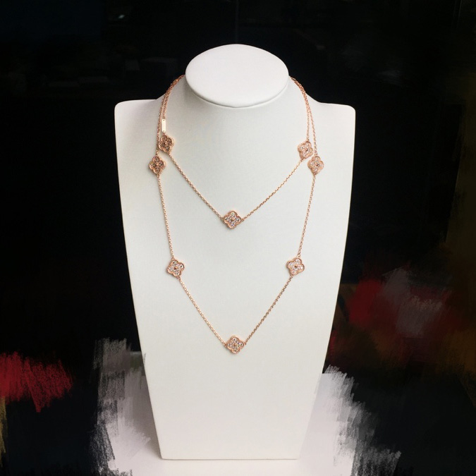 Van Cleef & Arpels Vintage Alhambra Necklace 10 Motifs - PerfectKickZ