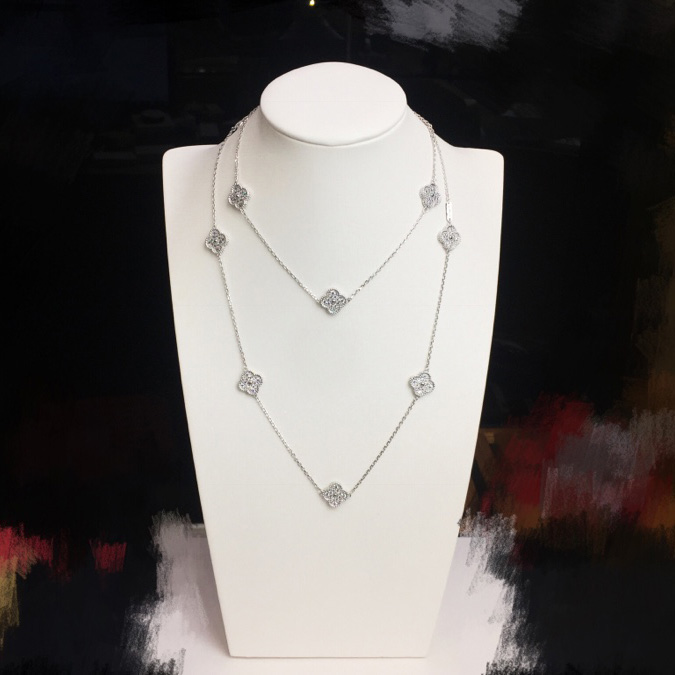 Van Cleef & Arpels Vintage Alhambra Necklace 10 Motifs - PerfectKickZ