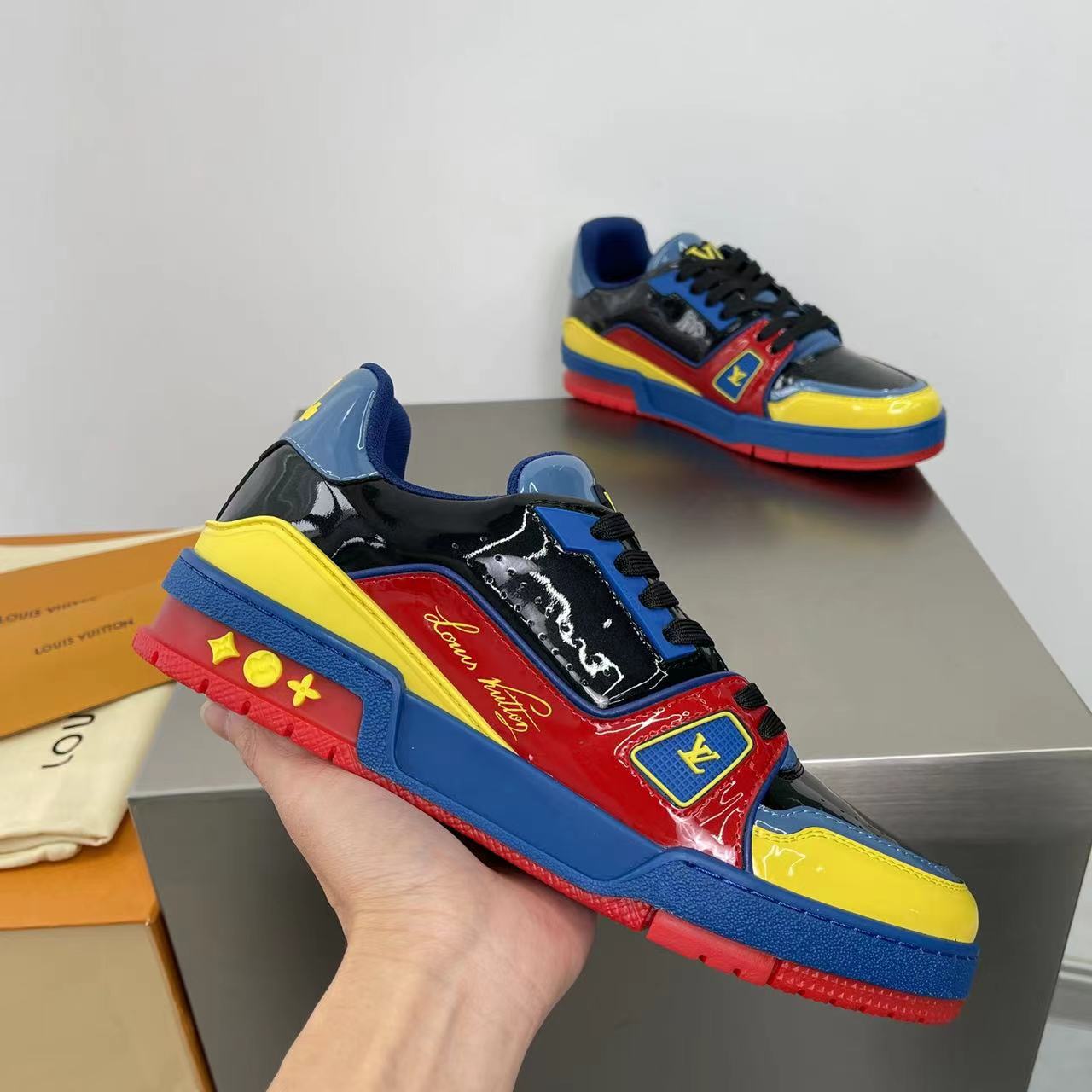 Louis Vuitton LV  Trainer Sneaker       1A9JU6 - PerfectKickZ