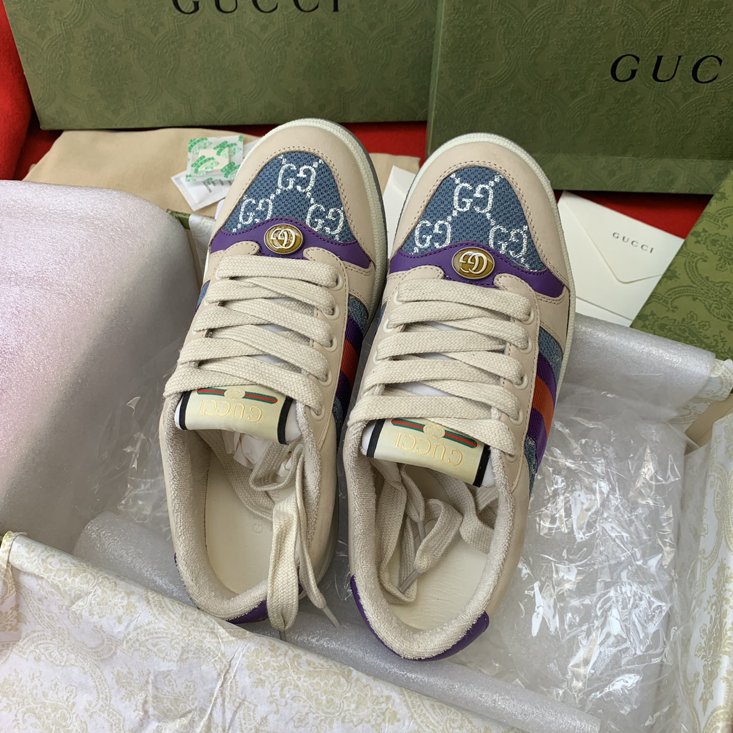 Gucci women's & Men's Screener Sneaker With We - PerfectKickZ