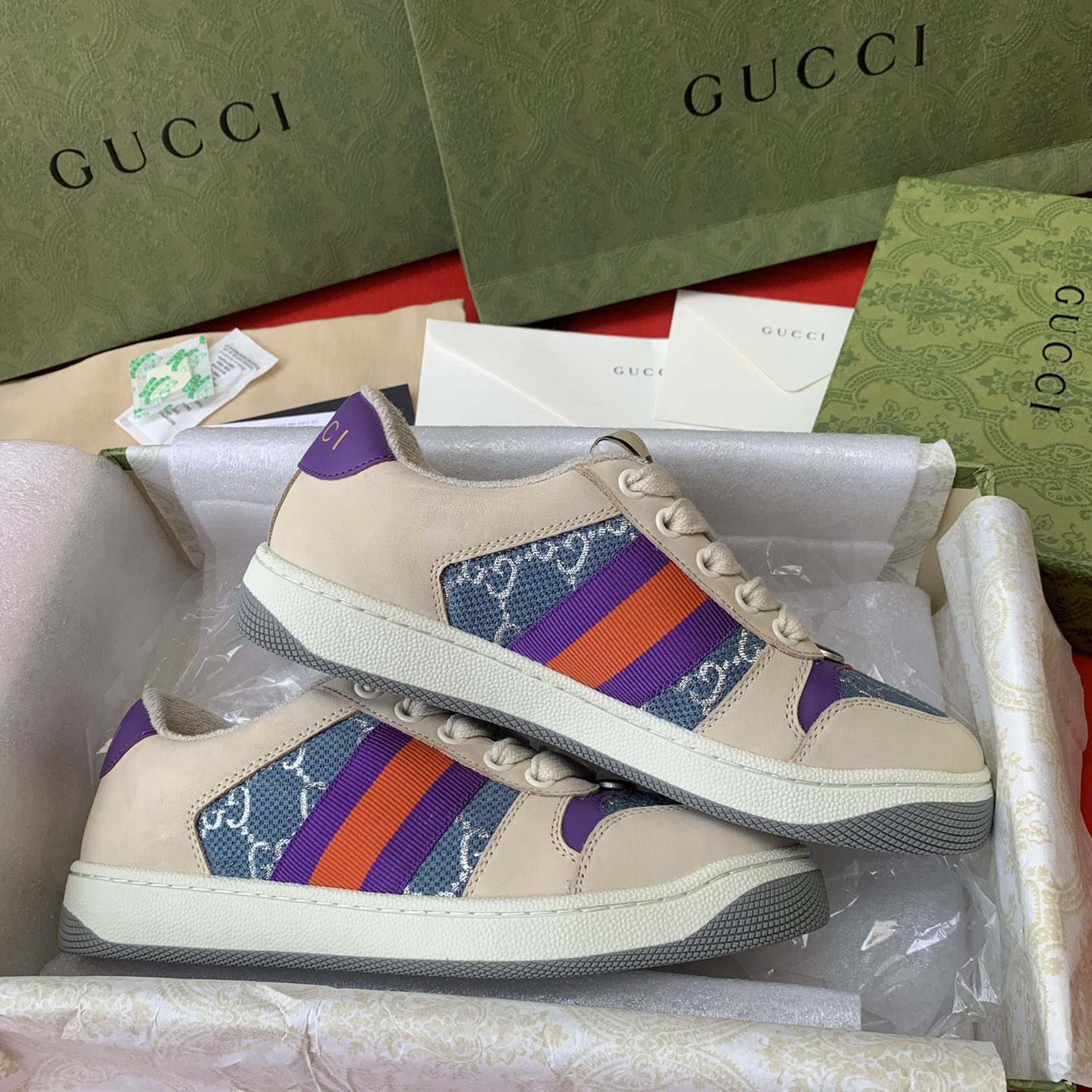 Gucci women's & Men's Screener Sneaker With We - PerfectKickZ