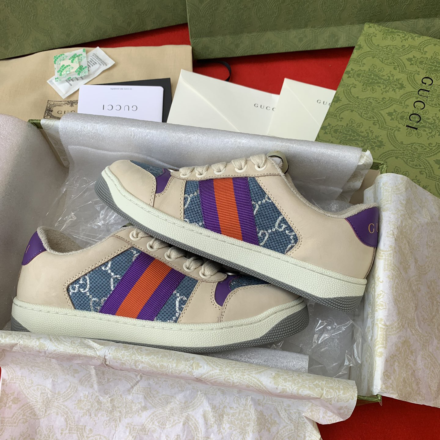 Gucci women's & Men's Screener Sneaker With We - PerfectKickZ